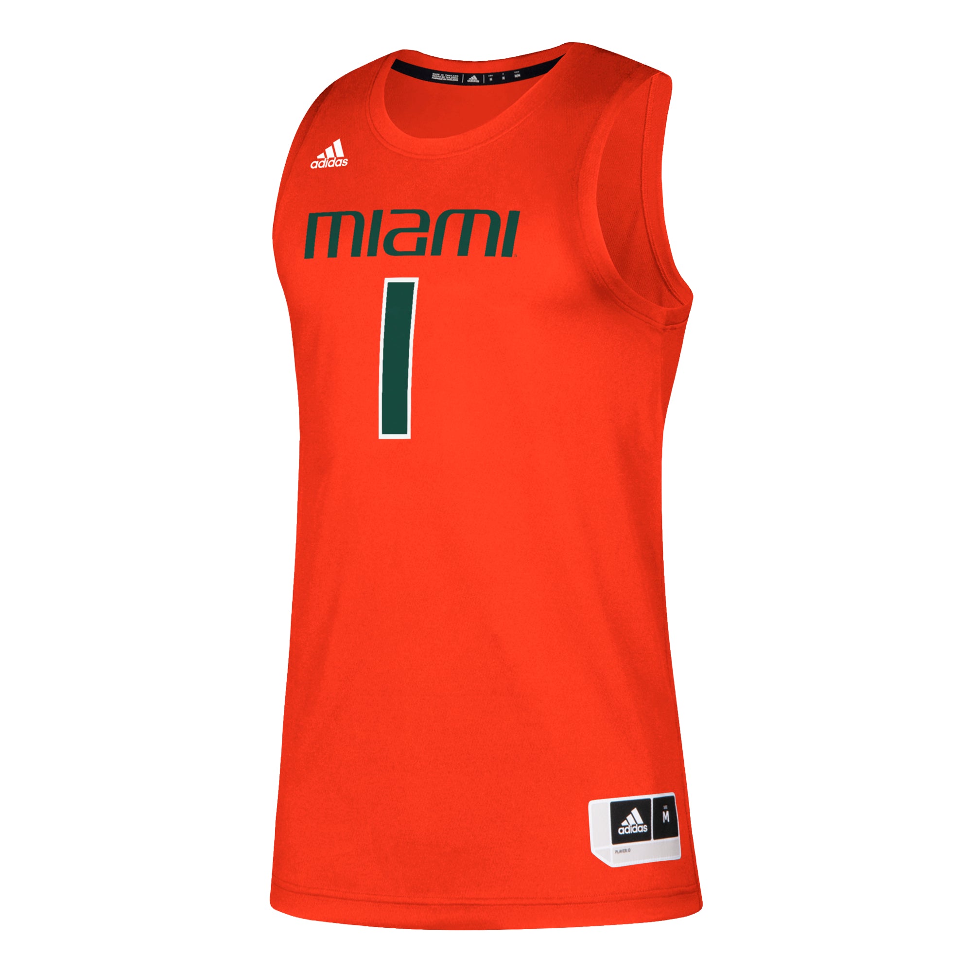 Miami Hurricanes adidas Swingman Basketball Jersey - Orange