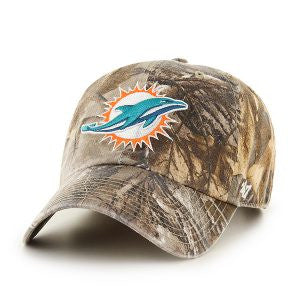 Miami Dolphins Realtree Clean Up Realtree 47 Brand Adjustable Hat - CanesWear at Miami FanWear Headwear 47 Brand CanesWear at Miami FanWear
