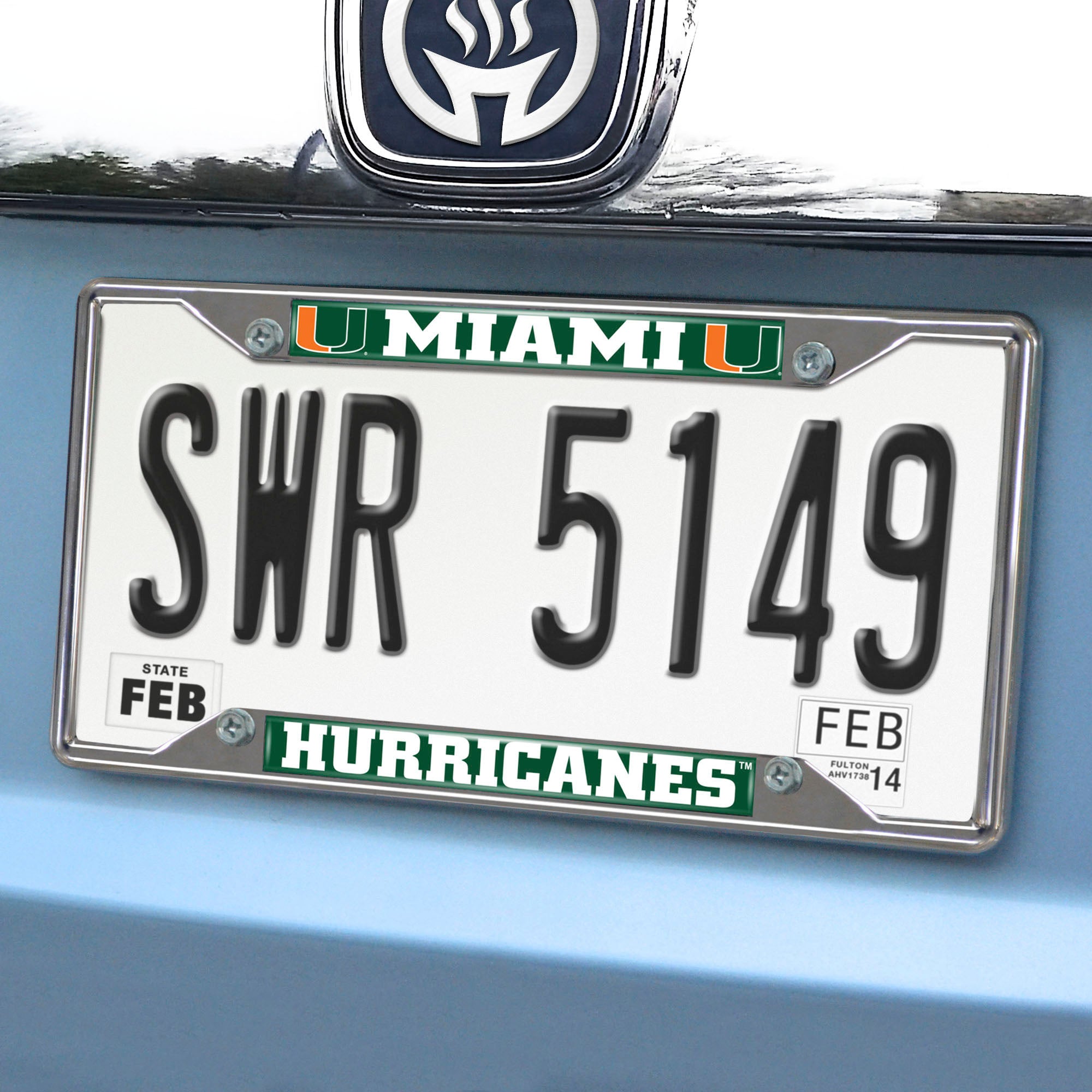Miami Hurricanes License Plate / Tag  Frame