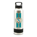 MIAMI DOLPHINS SS STAINLESS STEEL DOUBLE WALL INSULATED THERMO WATER BOTTLE - 40 OZ