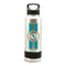 MIAMI DOLPHINS SS STAINLESS STEEL DOUBLE WALL INSULATED THERMO WATER BOTTLE - 40 OZ