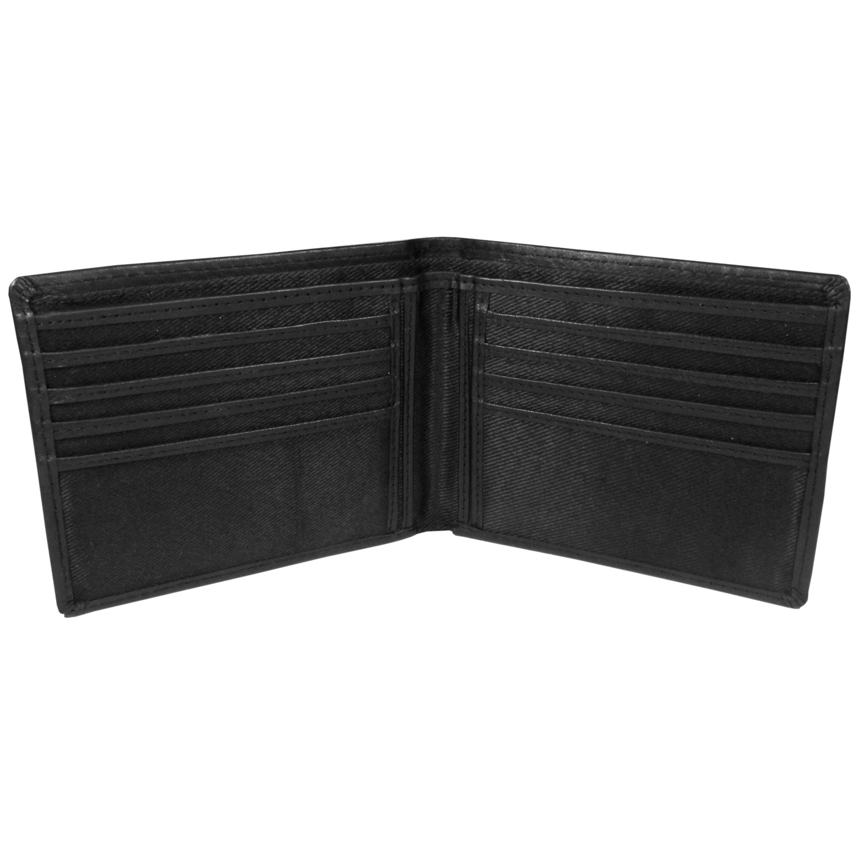 Miami Dolphins Leather Bi-Fold Wallet w/Large Logo