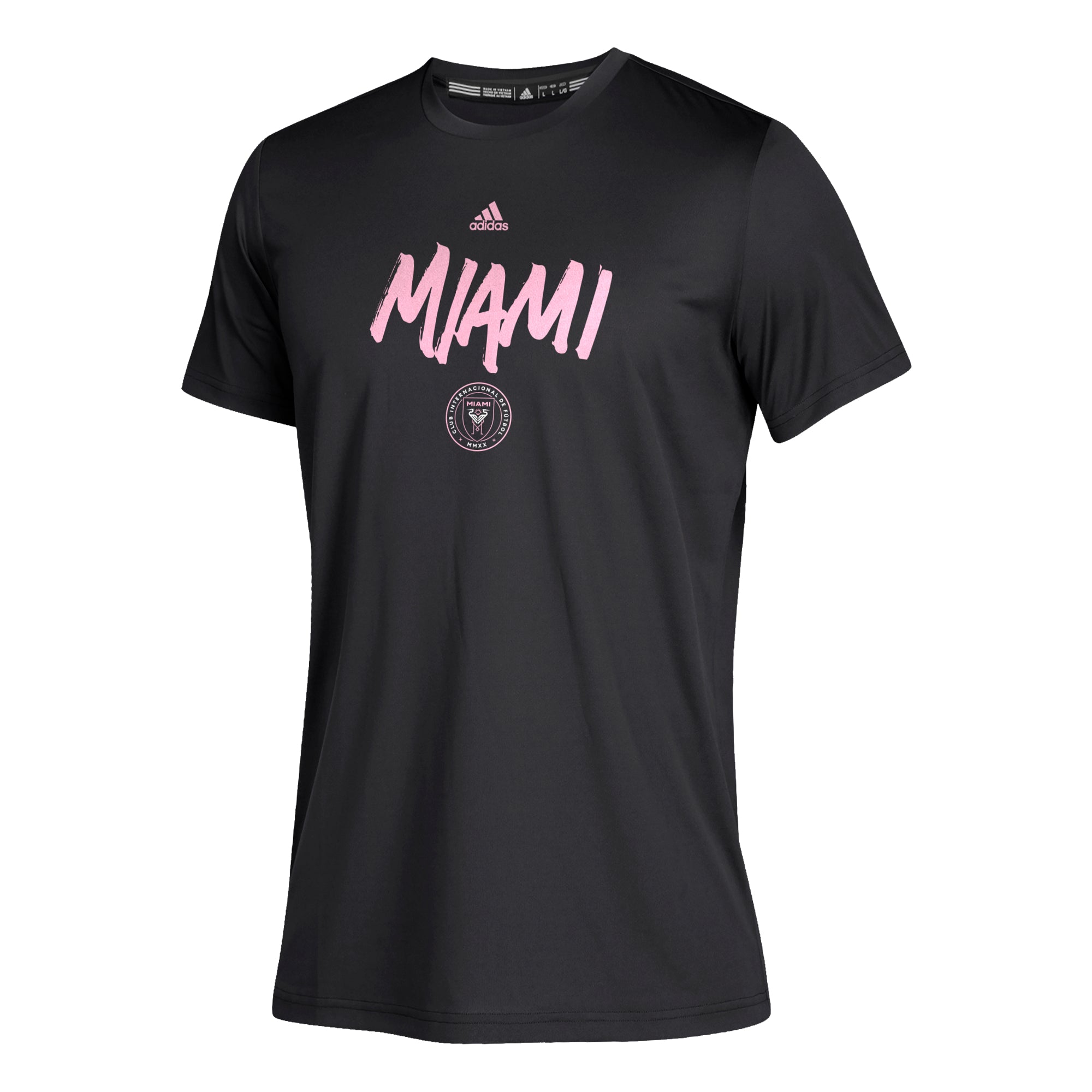 Inter Miami CF Youth SS Wordmark Goals T-Shirt - Black