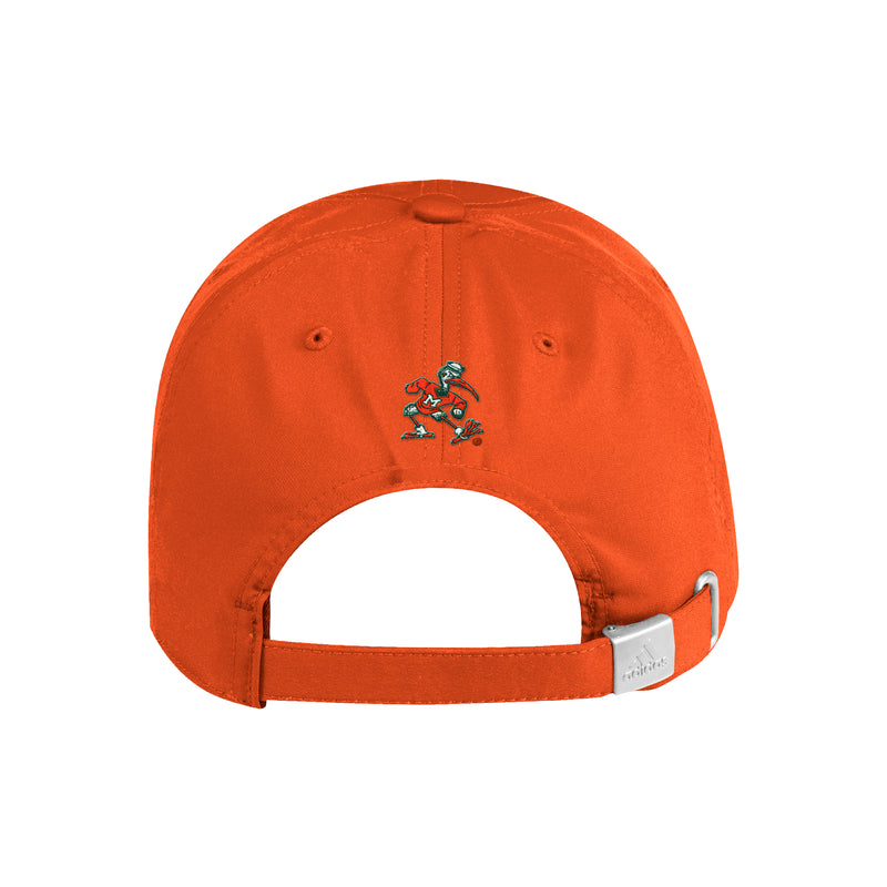 Miami Hurricanes adidas Coaches Slouch Adjustable Hat - Orange