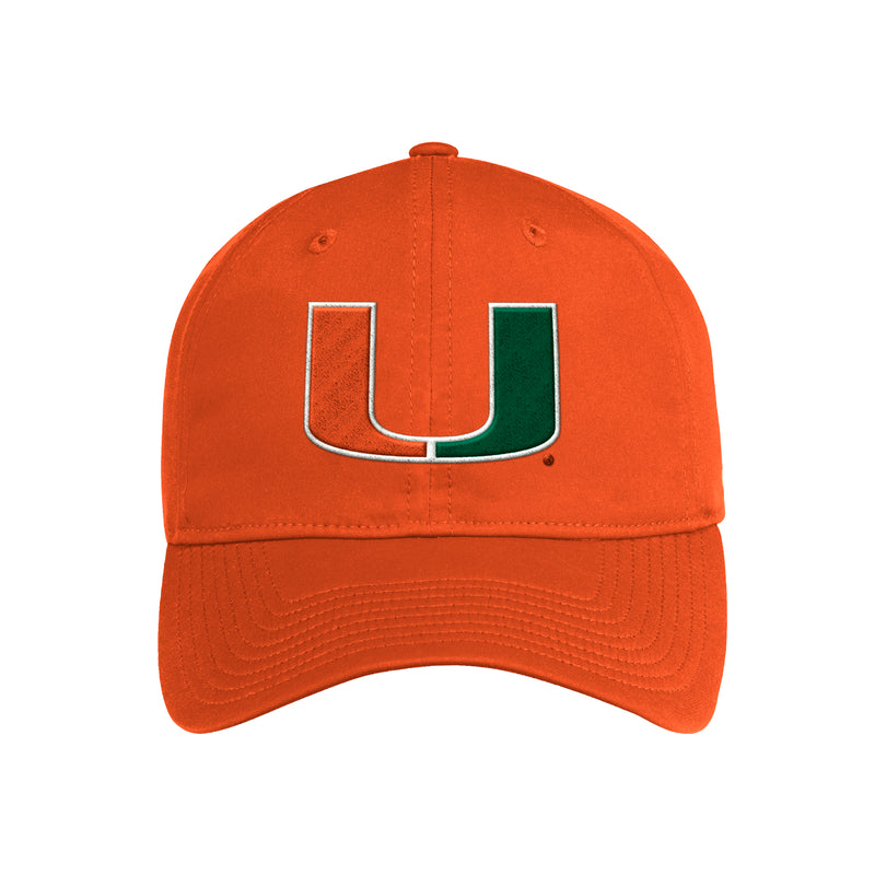 Miami Hurricanes adidas Coaches Slouch Adjustable Hat - Orange