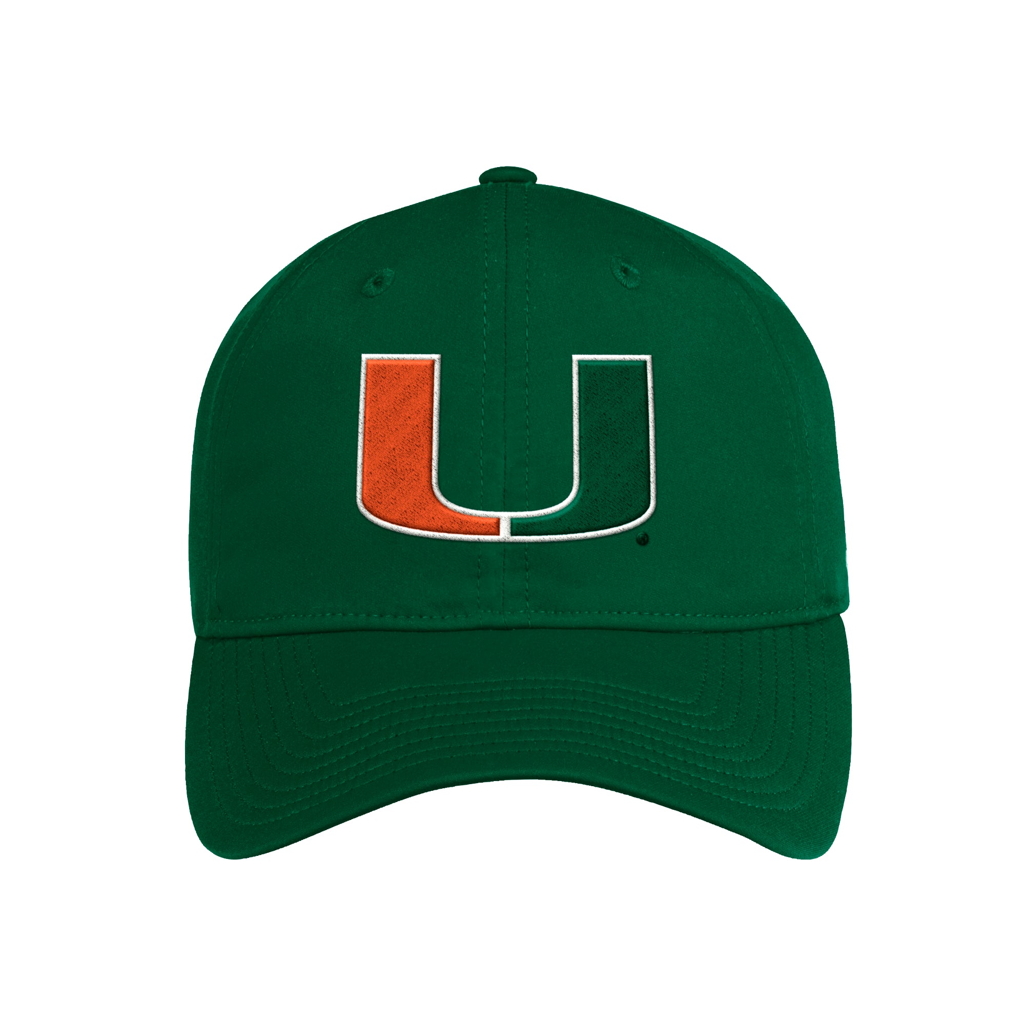 Miami Hurricanes adidas Coaches Slouch Adjustable Hat - Green