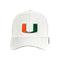 Miami Hurricanes adidas Coaches Structured Flex Hat - White