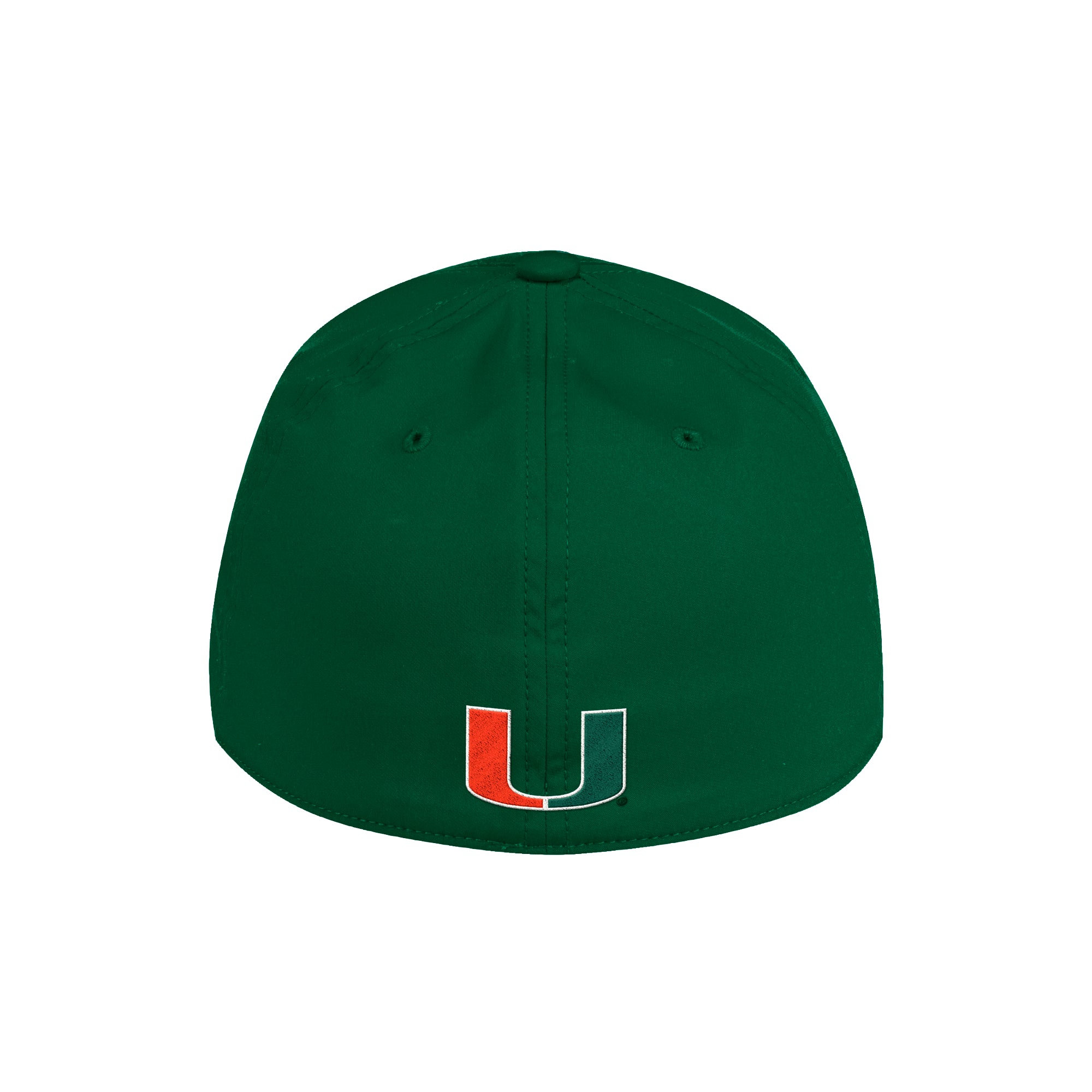 Miami Hurricanes adidas Polyester Stretch Flex Hat - Green