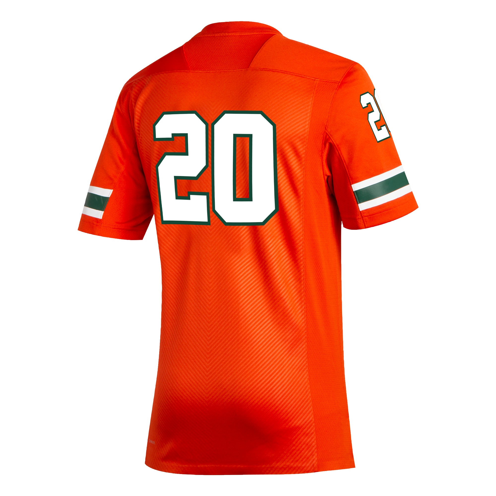 Miami Hurricanes adidas #20 Football Premier Jersey - Orange