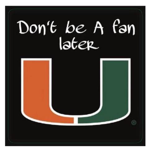 Miami Hurricanes Flippy Magz TNM Don't Be a Fan Later Reversible Magnet