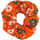 Miami Hurricanes ZooZatz Retro Flower Scrunchie - Orange