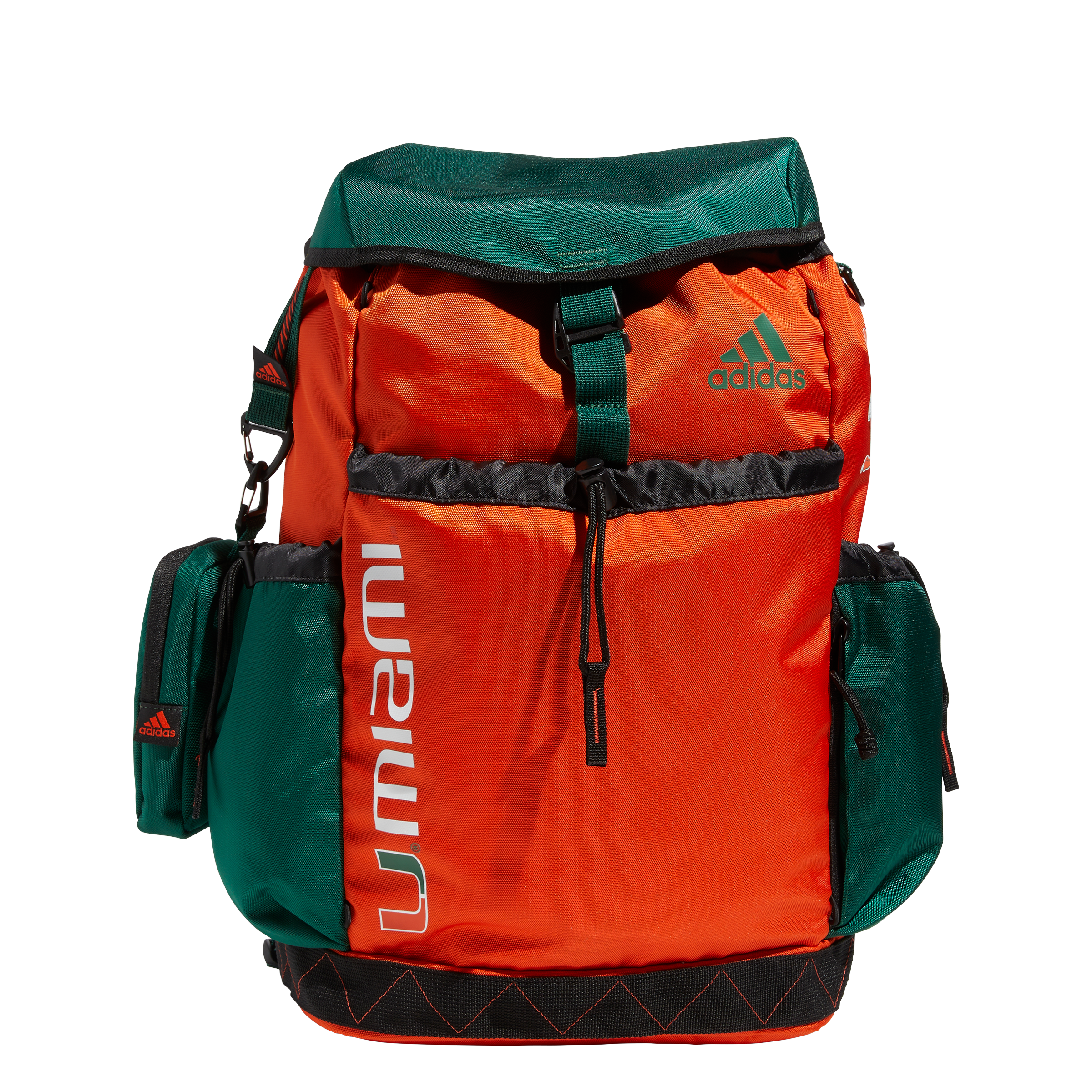 Miami Hurricanes adidas Utility Premium Backpack - Orange