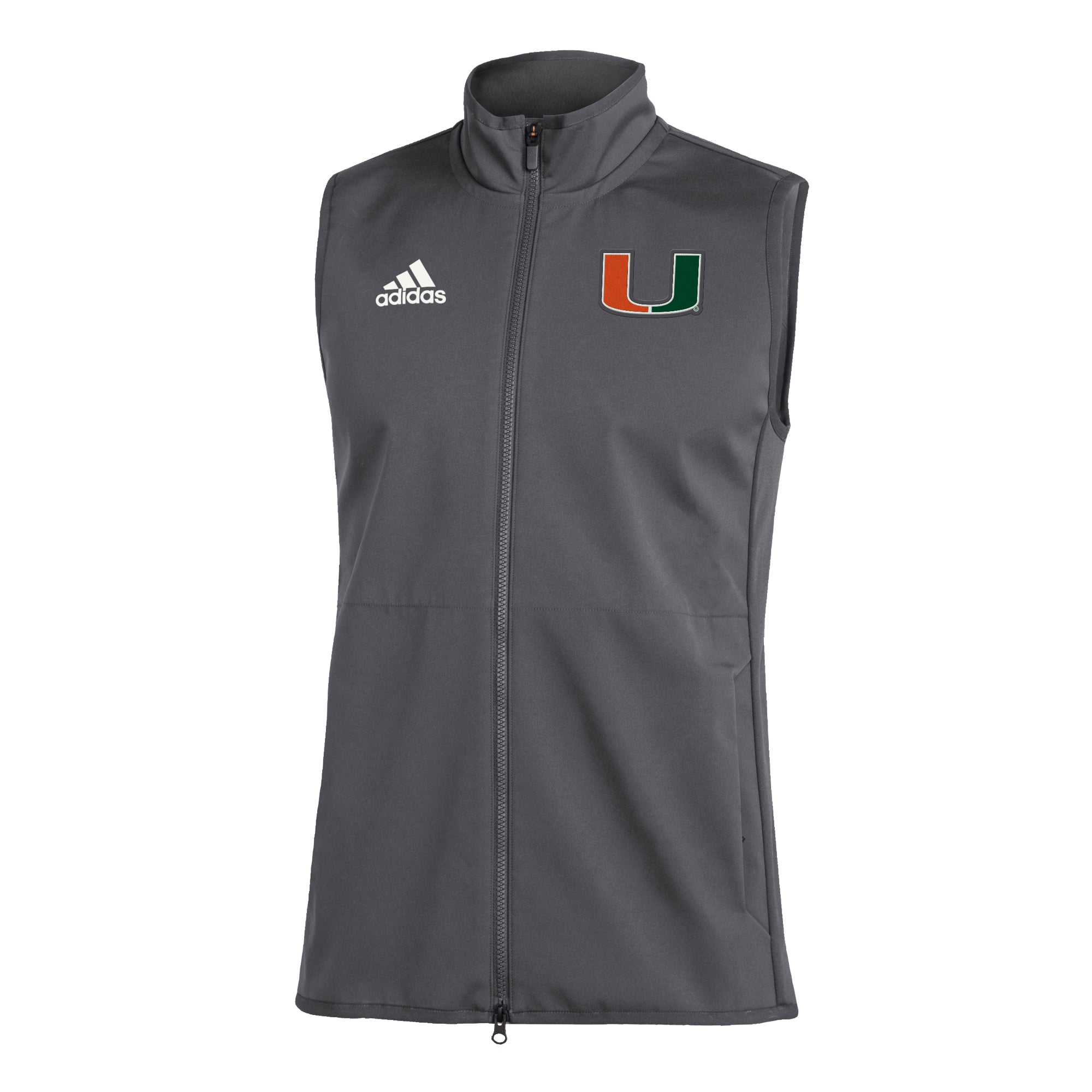 Miami Hurricanes adidas Game Mode Vest - Grey