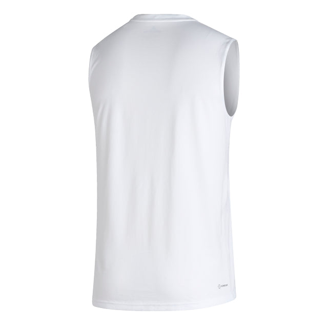 Miami Hurricanes adidas Locker Logo Sleeveless Creator T-Shirt - White