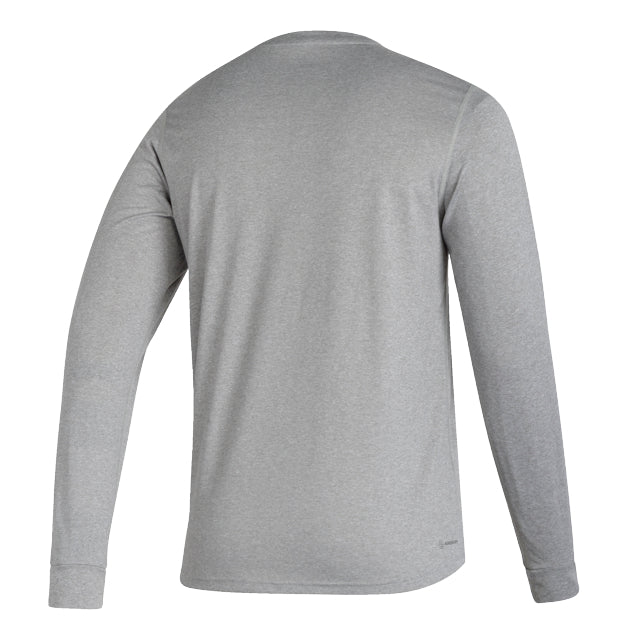 Miami Hurricanes adidas Primary Logo Creator L/S T-Shirt - Grey