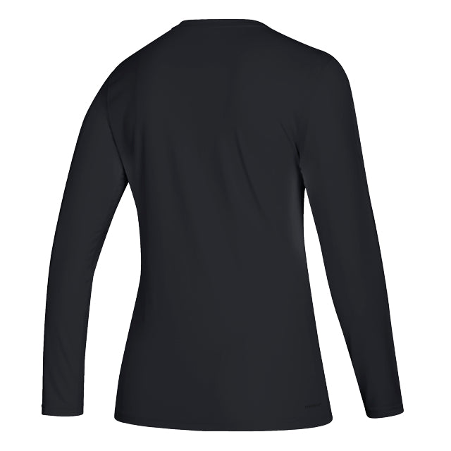 Miami Hurricanes adidas Women's Locker Logo L/S Creator T-Shirt - Black