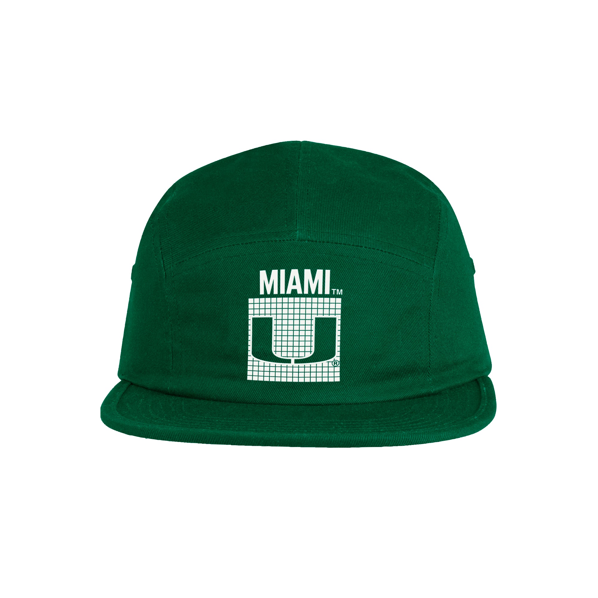 Miami Hurricanes adidas 5 Panel Hat - Green