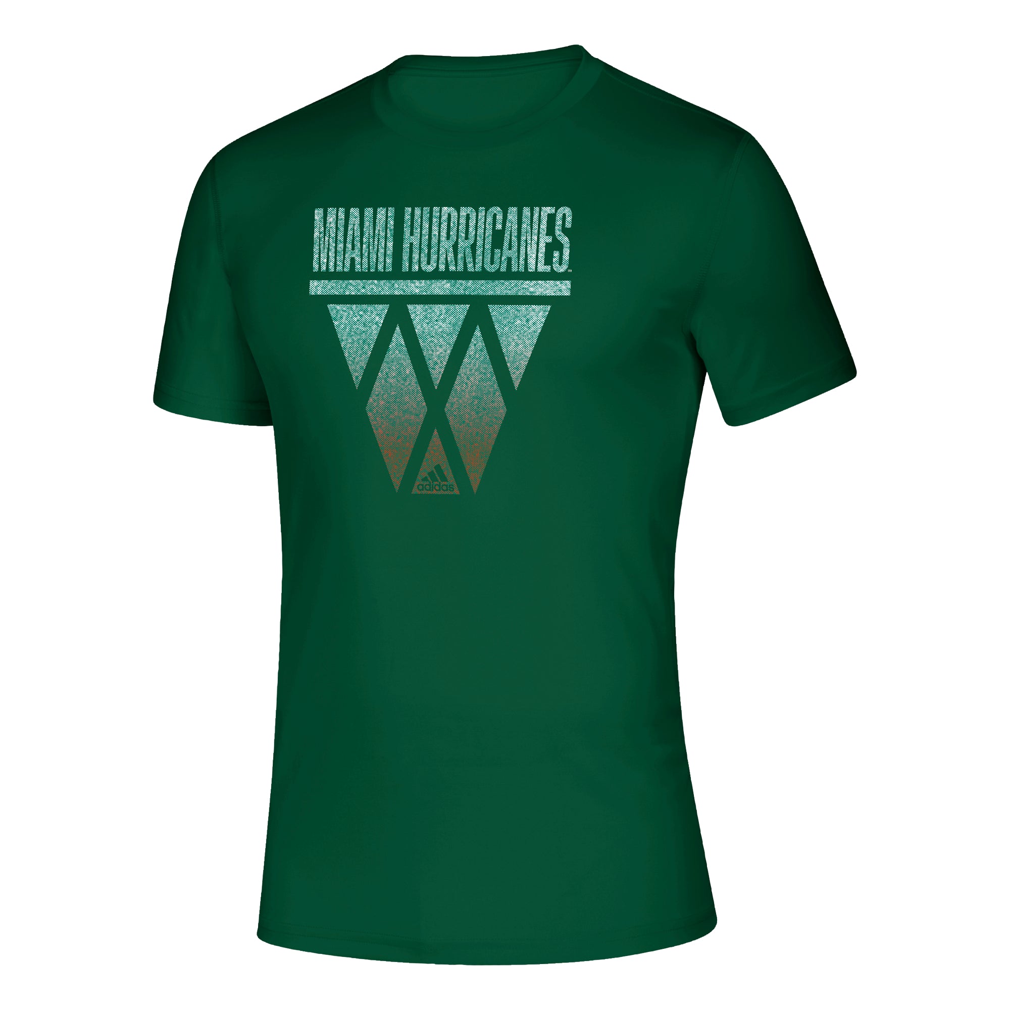 Miami Hurricanes adidas Basketball Net Creator S/S T-Shirt - Green