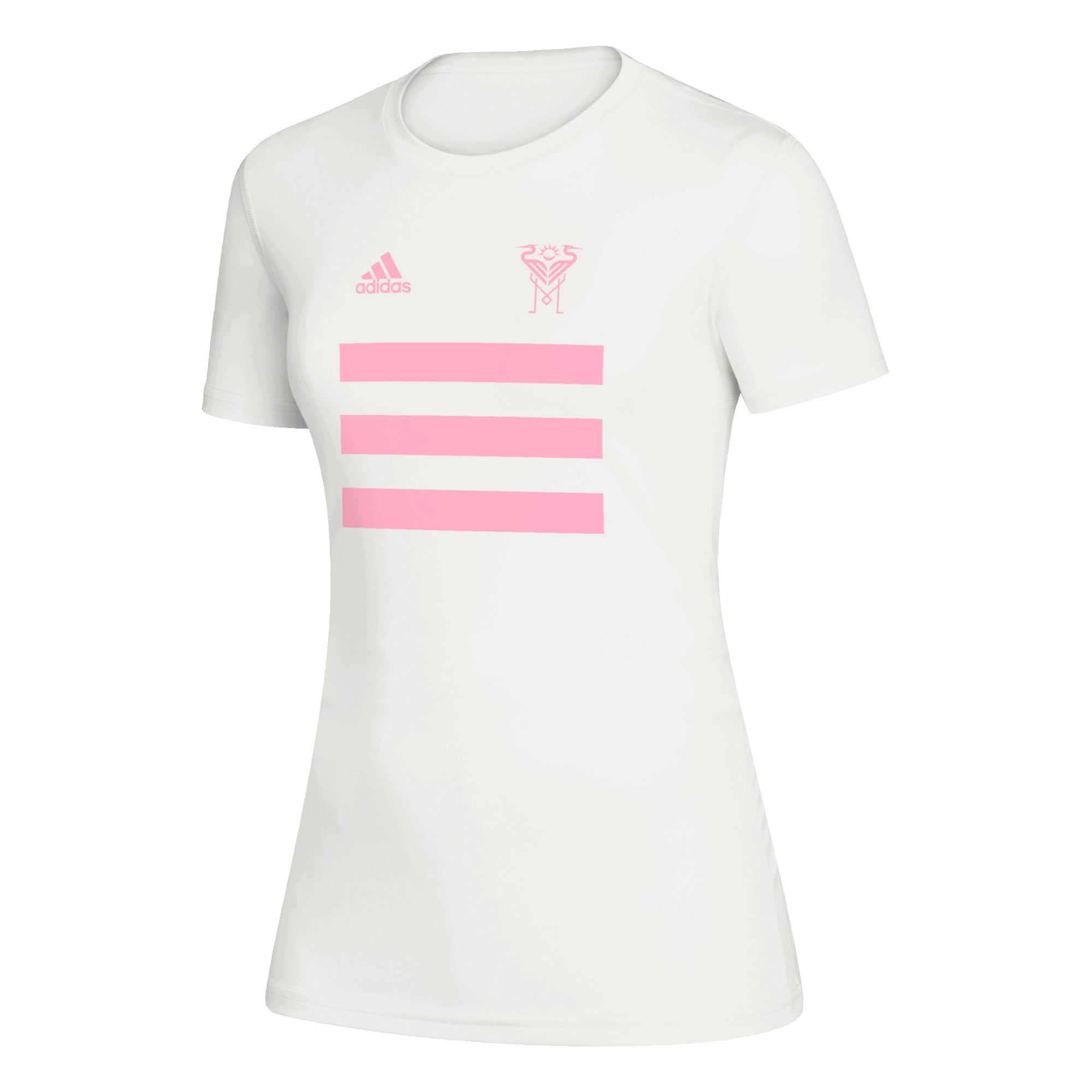 Inter Miami CF 2021 Women's Three Stripes Creator SS T-Shirt - White