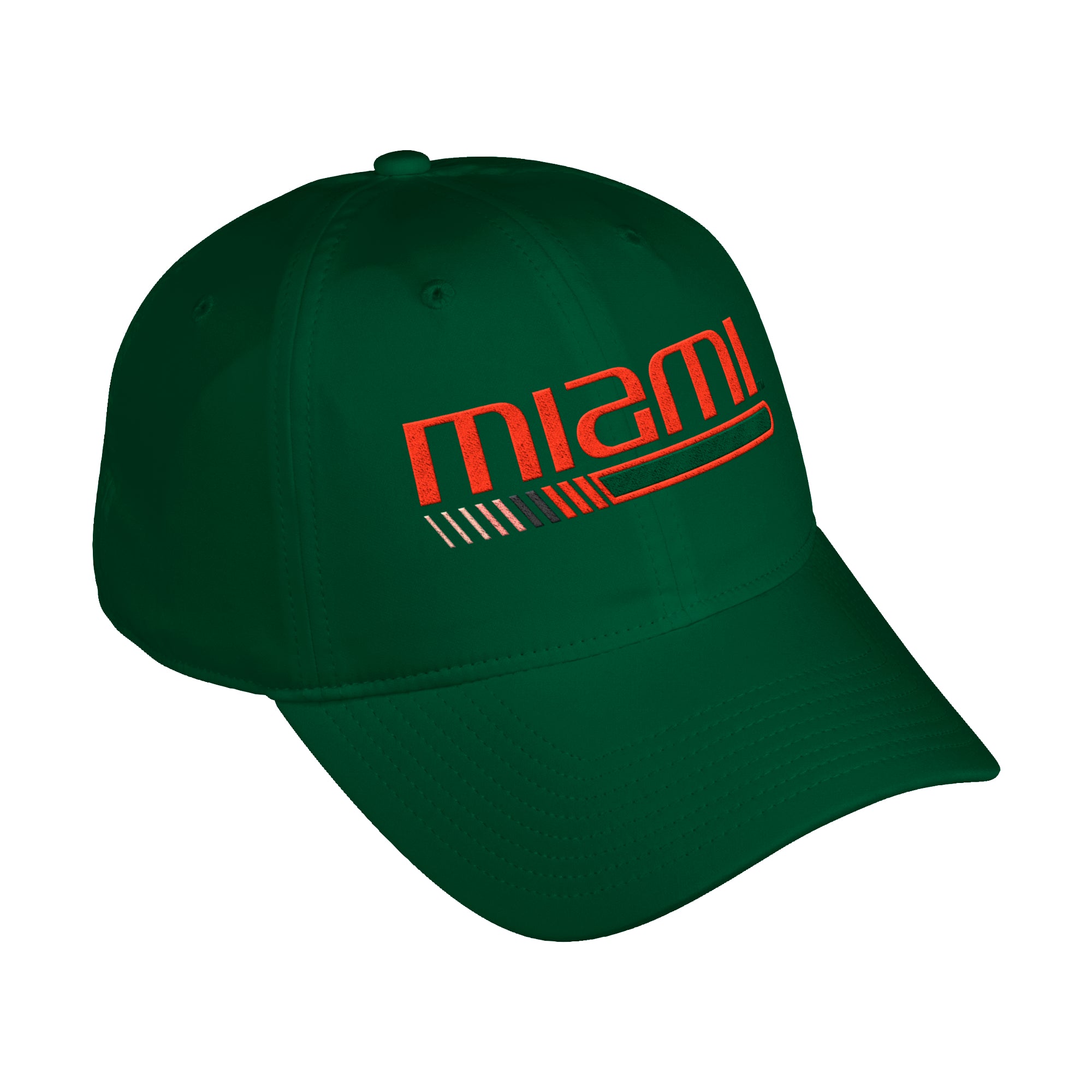 Miami Hurricanes adidas Coaches Slogan Adjustable Hat - Green
