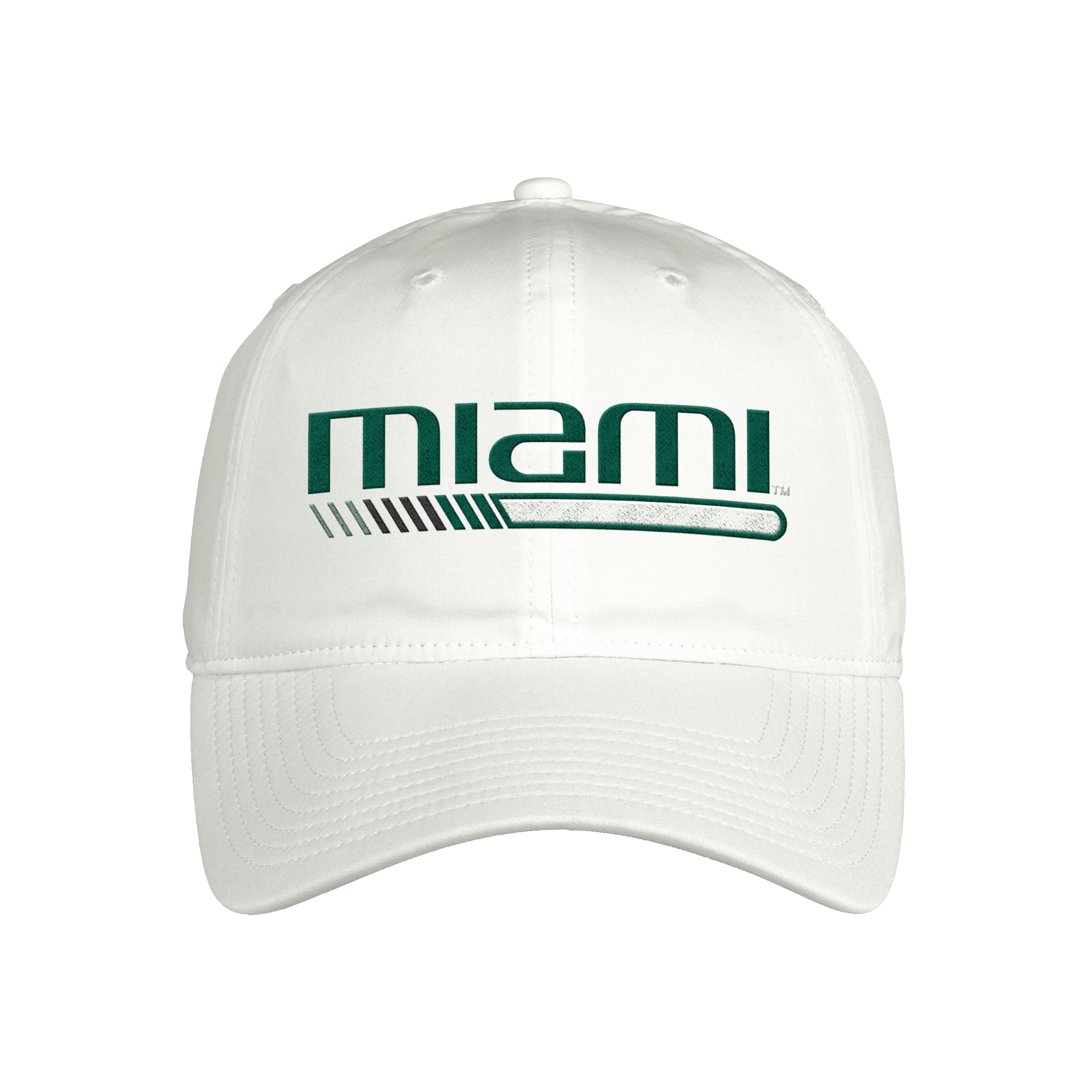 Miami Hurricanes adidas Coaches Slogan Adjustable Hat - White