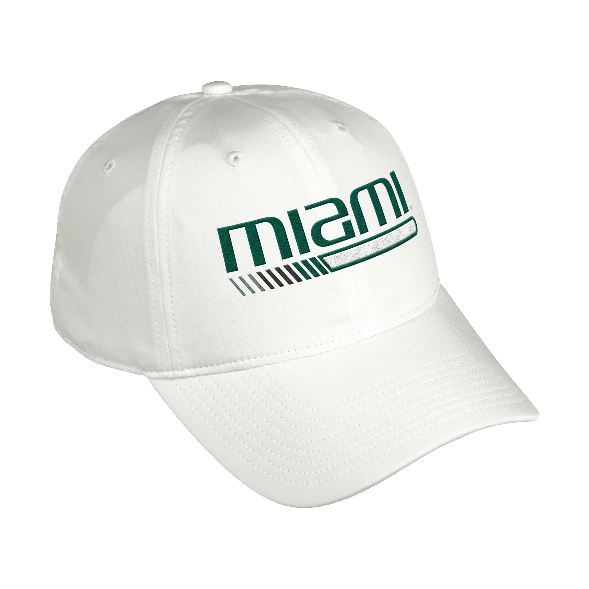 Miami Hurricanes adidas Coaches Slogan Adjustable Hat - White