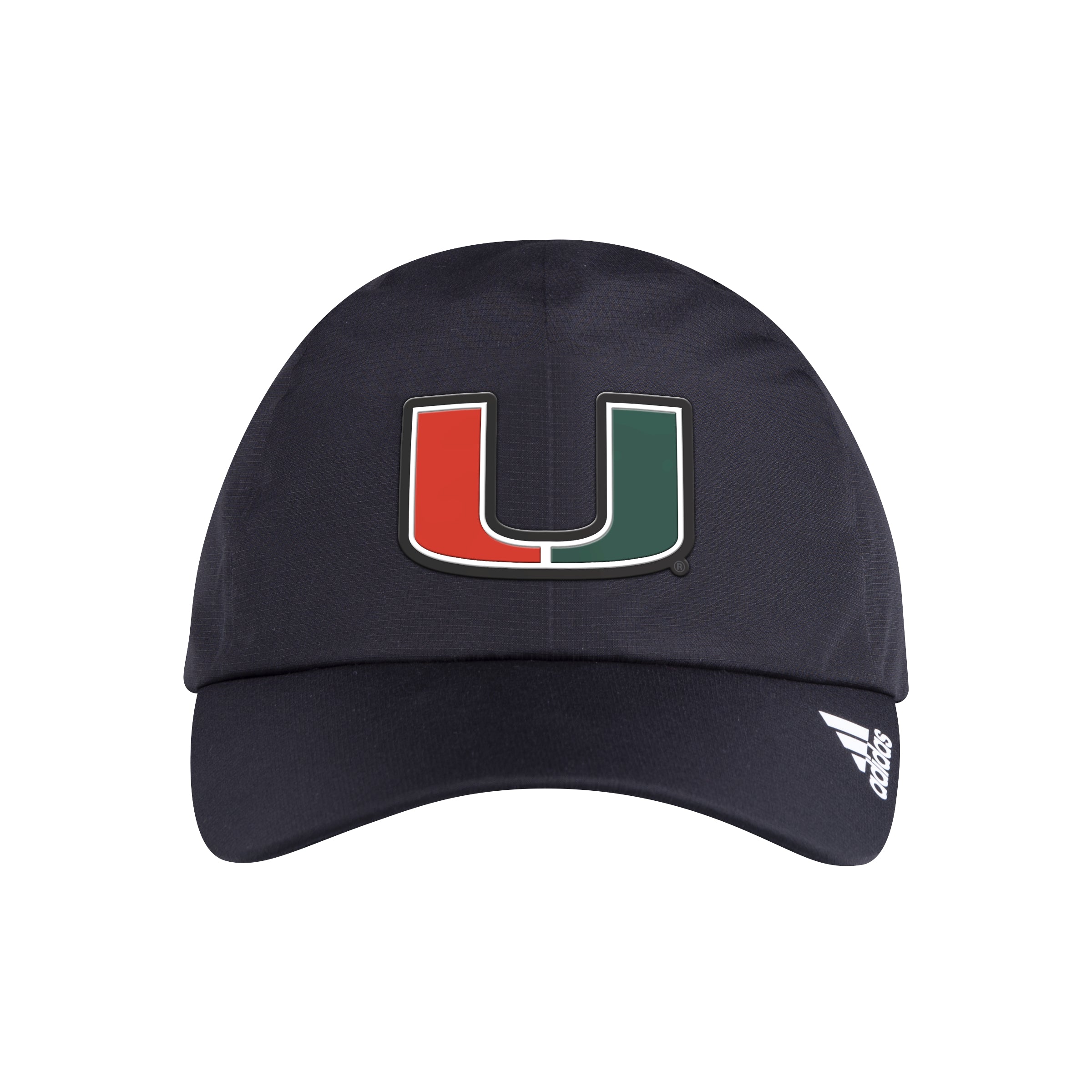 Miami Hurricanes adidas Waterproof Adjustable Hat - Black