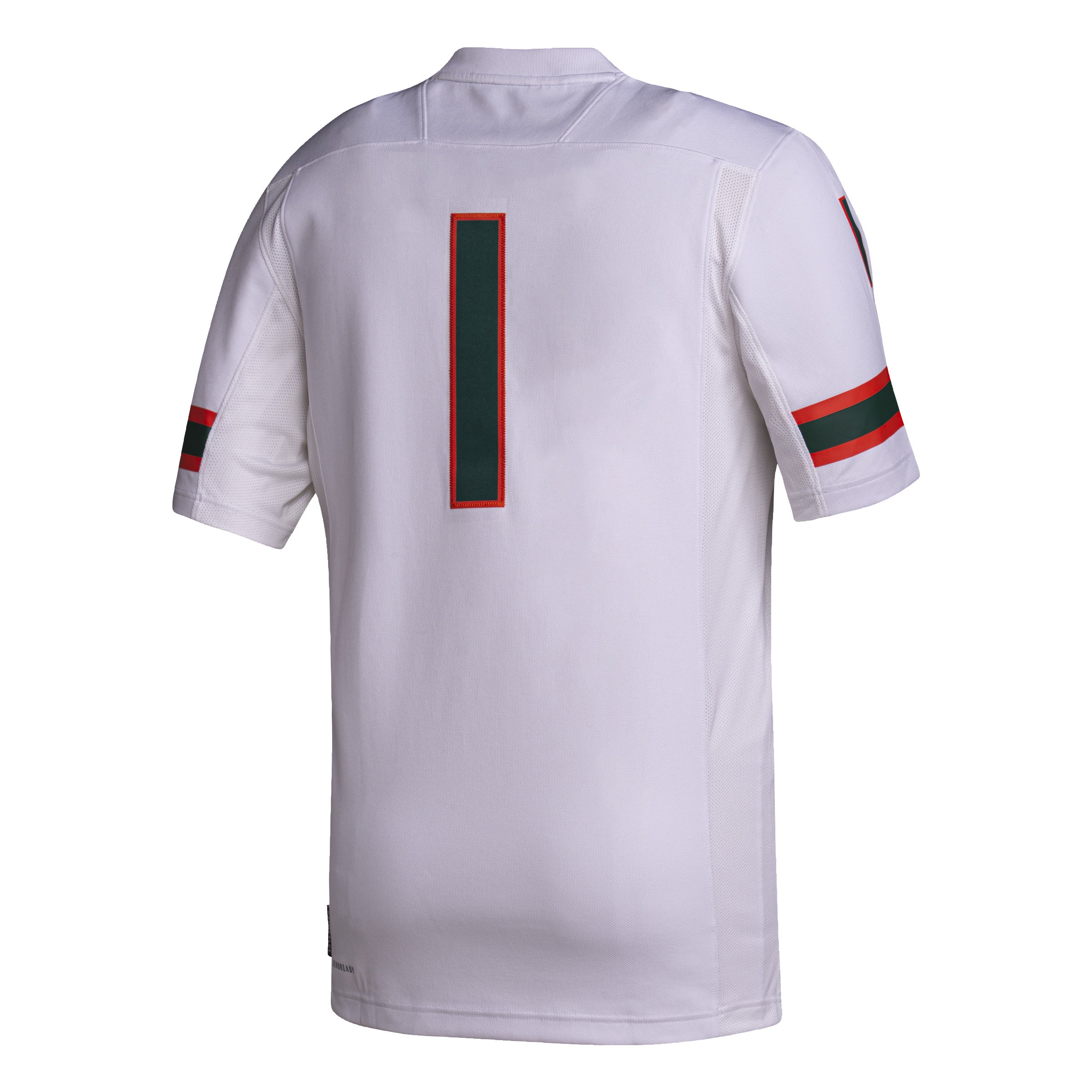 Miami Hurricanes adidas Premier Football Jersey #1 - White