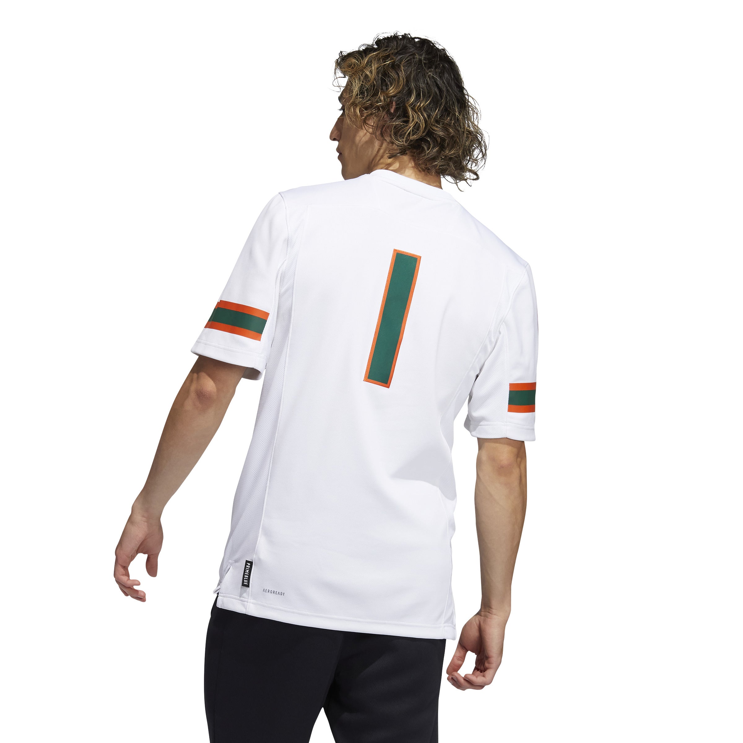 Miami Hurricanes adidas Premier Football Jersey #1 - White