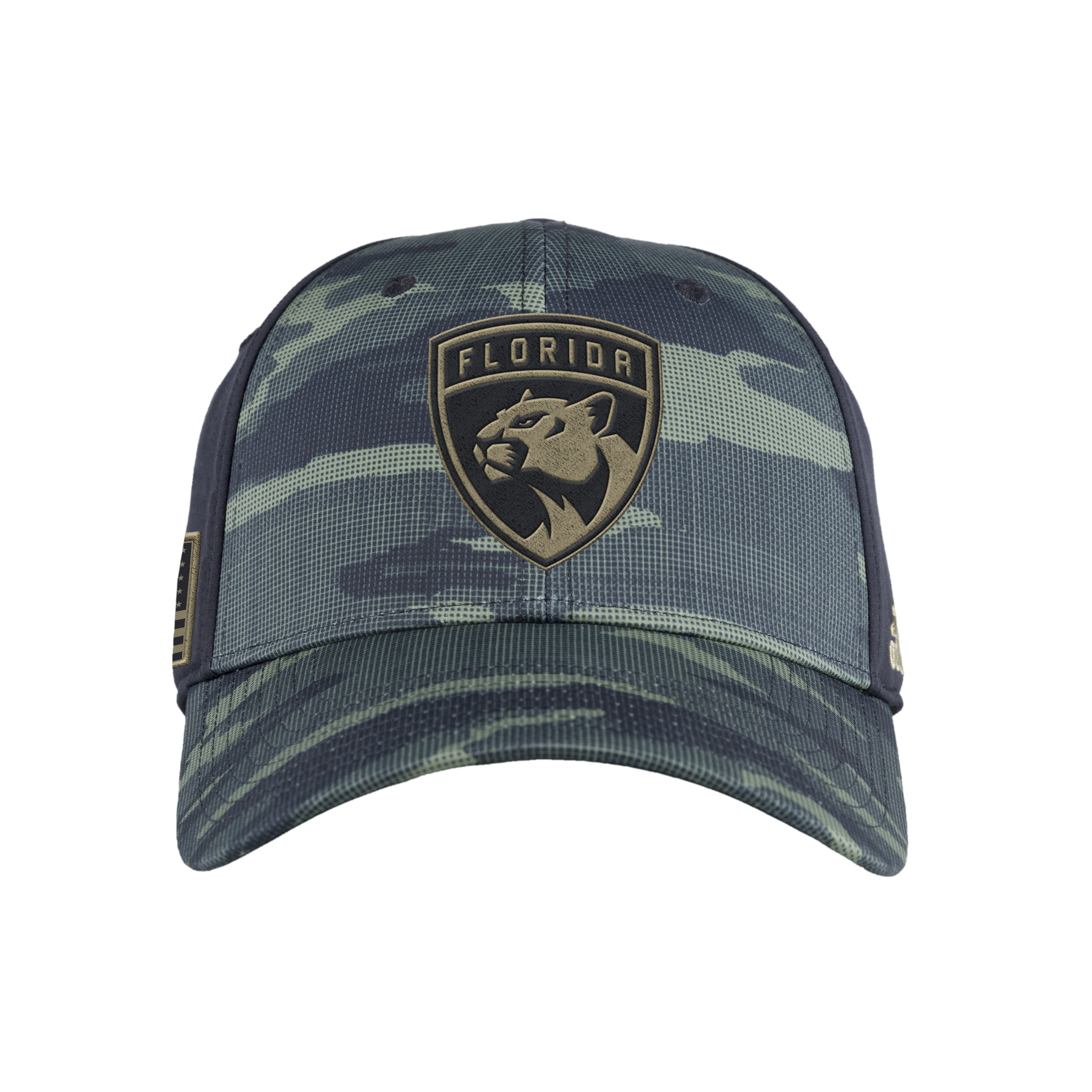 Florida Panthers adidas Military Appreciation Structured Flex Hat - Camo