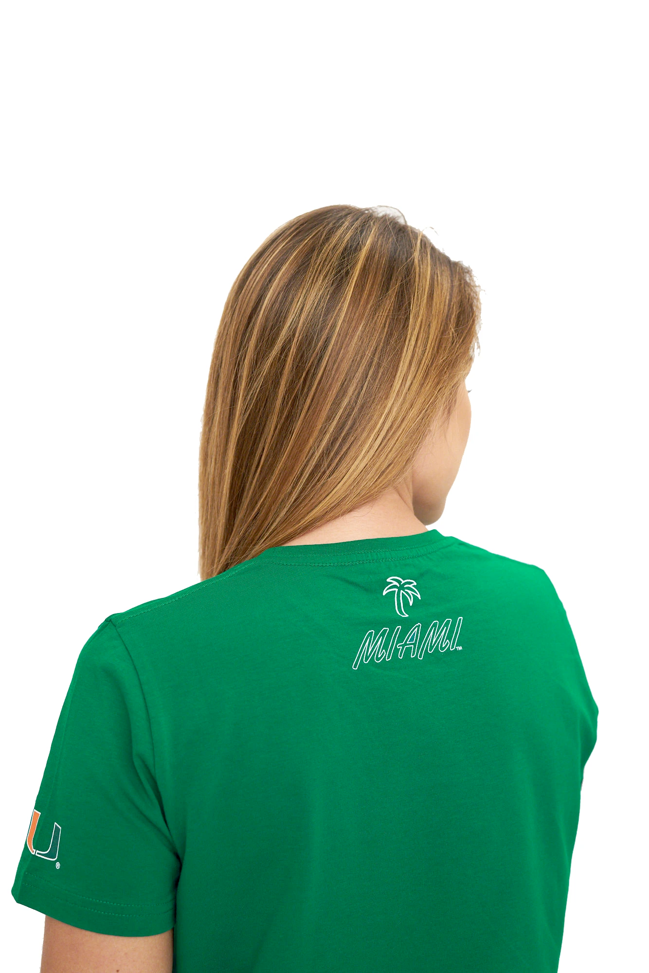 Miami Hurricanes INSZN Crop Top T-Shirt - Green