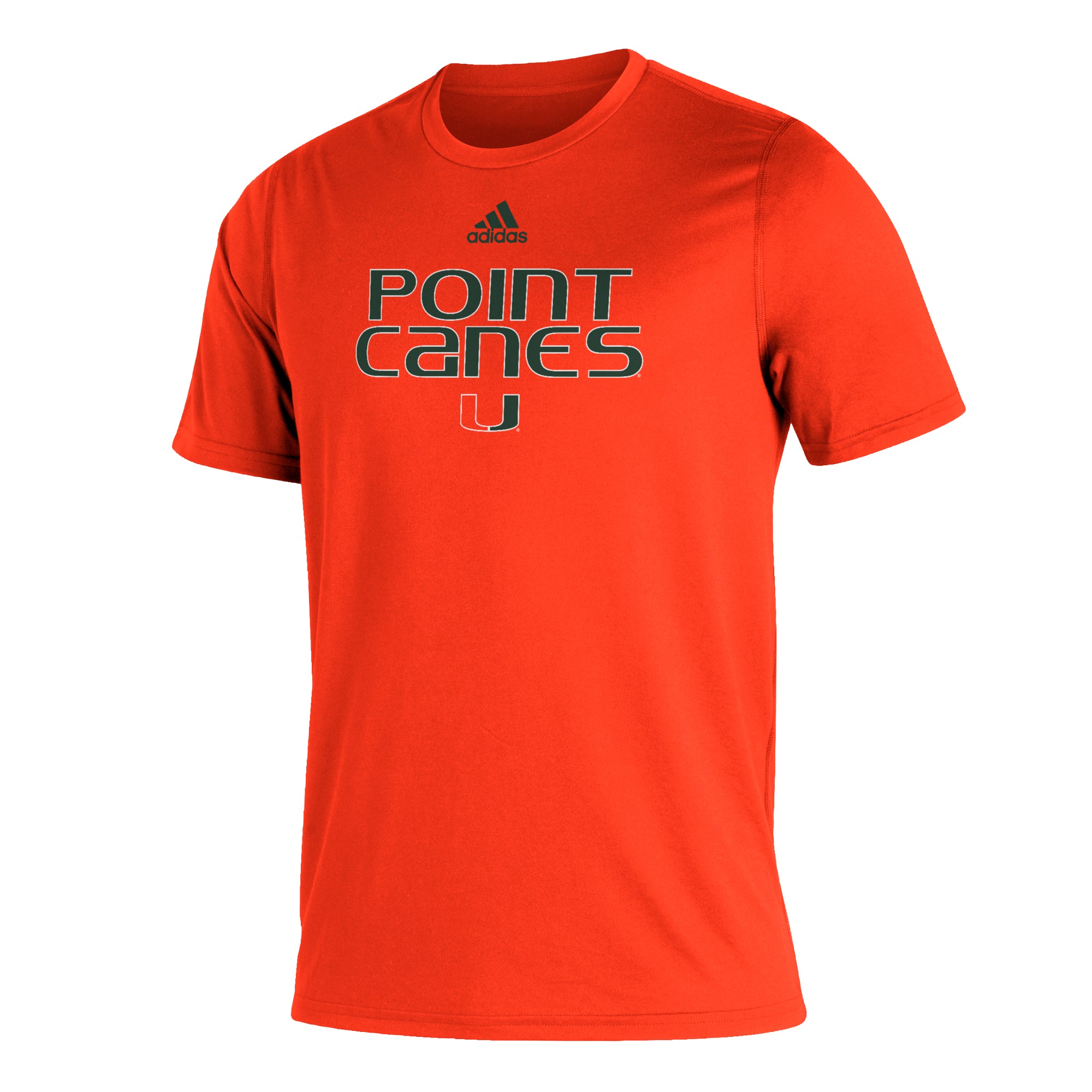 Miami Hurricanes adidas Point Canes Creator T-Shirt - Orange