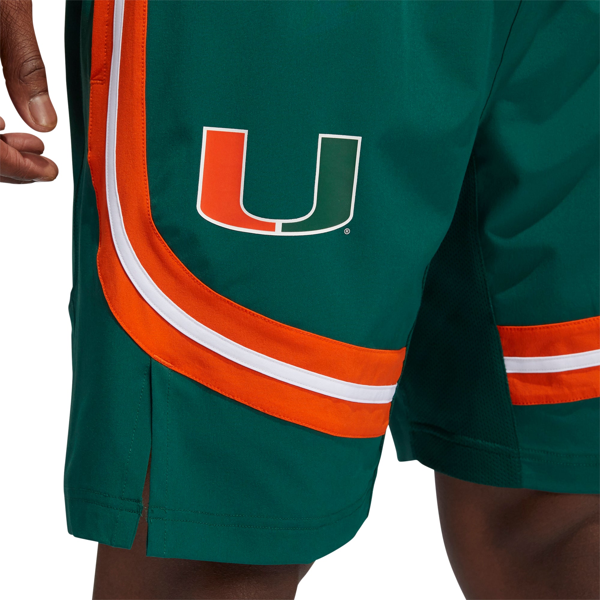 Miami Hurricanes adidas Basketball Shorts - Green