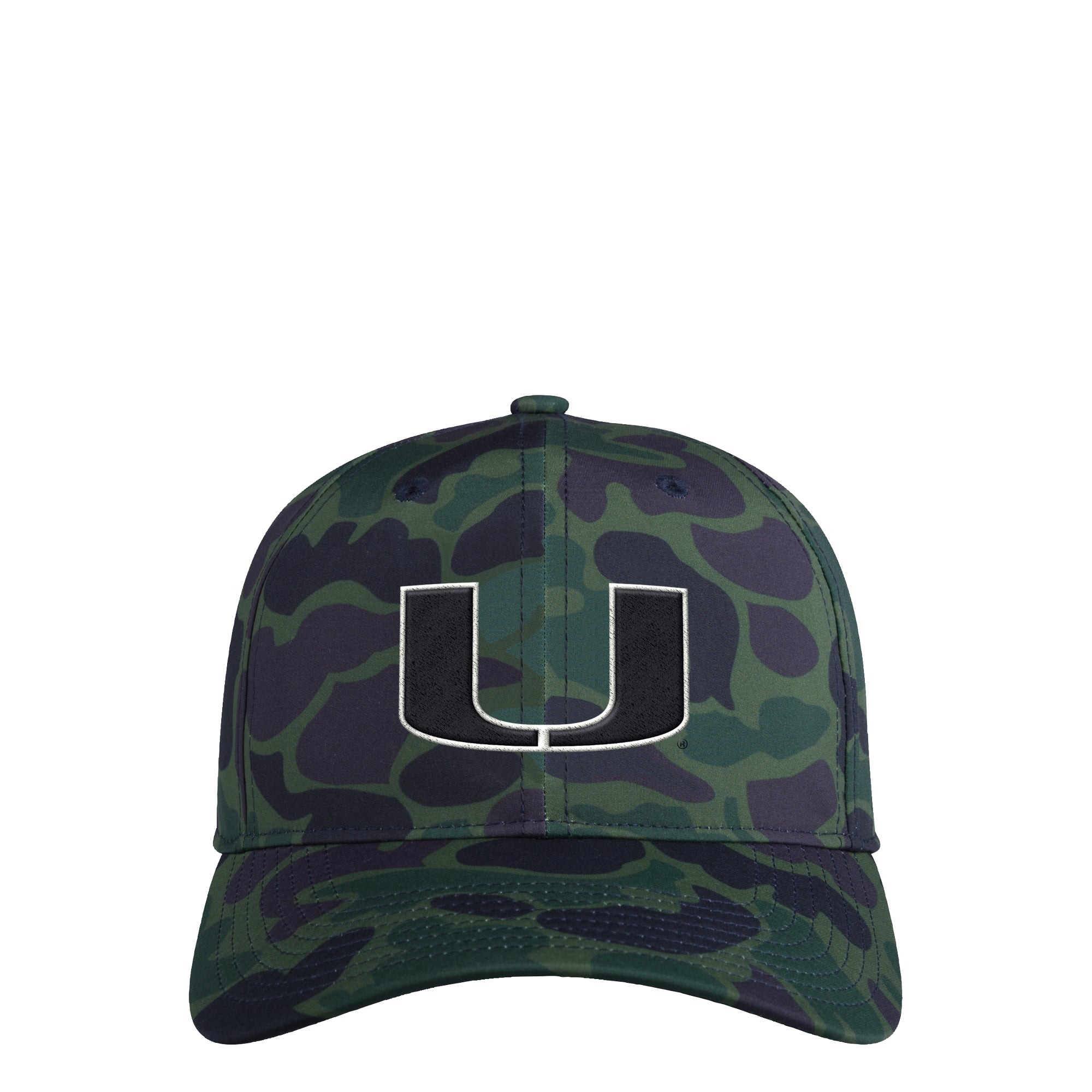 Miami Hurricanes adidas Camo Slouch Adjustable Hat