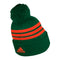 Miami Hurricanes adidas 3S Cuffed Pom Beanie