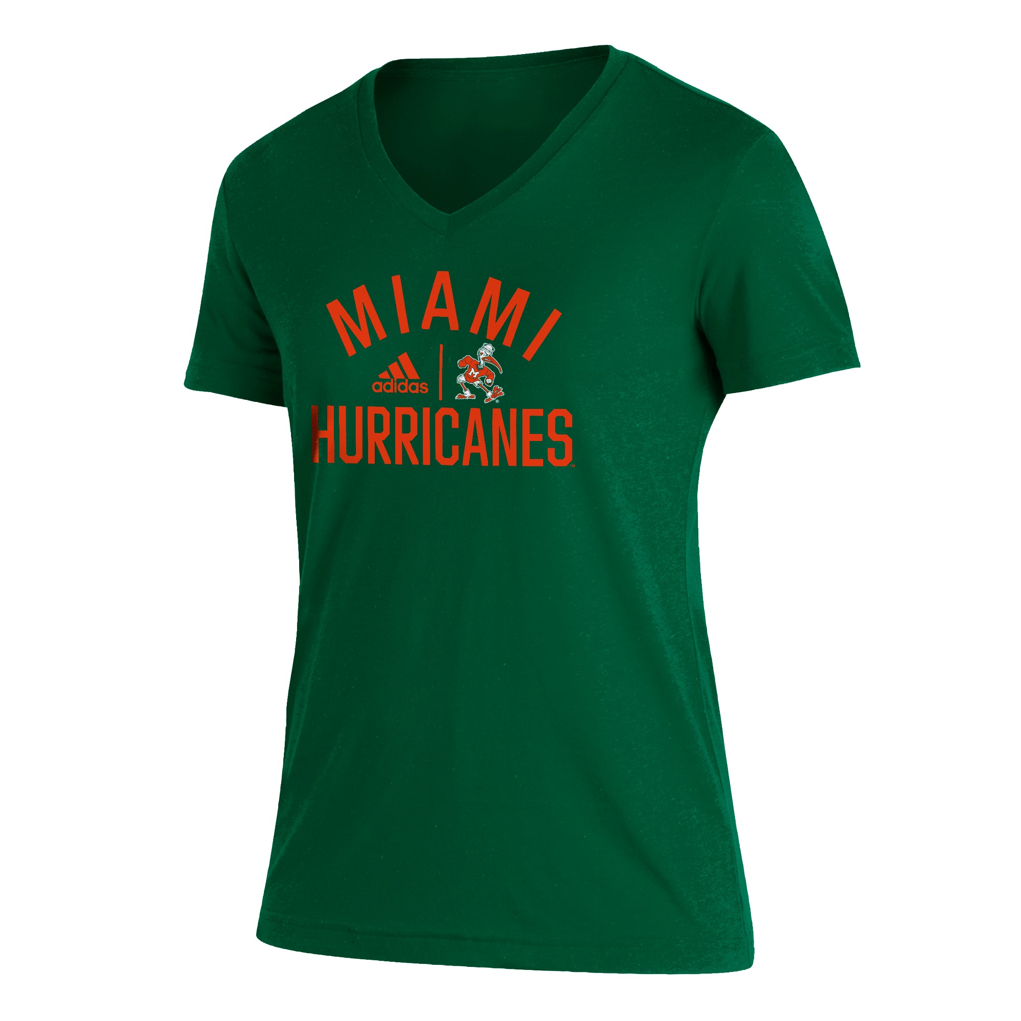 Miami Hurricanes adidas Women's Sideline Locker Heritage Tri-Blend T-Shirt - Green