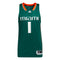 Miami Hurricanes adidas Swingman Basketball Jersey - Green