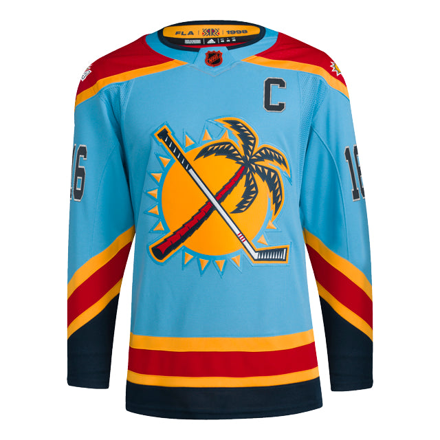 Florida Panthers adidas Aleksander Barkov Light Blue Reverse Retro 2.0 Authentic Player Jersey