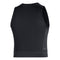 Miami Hurricanes adidas AeroReady U Sleeveless Crop Top - Black