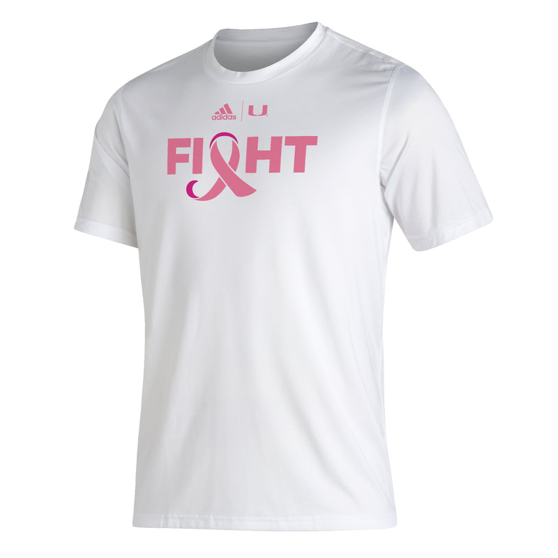Miami Hurricanes adidas Fight Cancer Creator T-Shirt - White