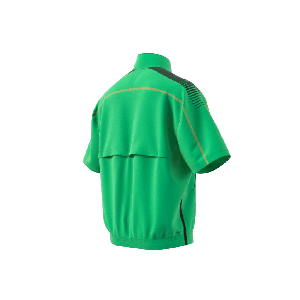 Black and neon green adidas shirt Clearance