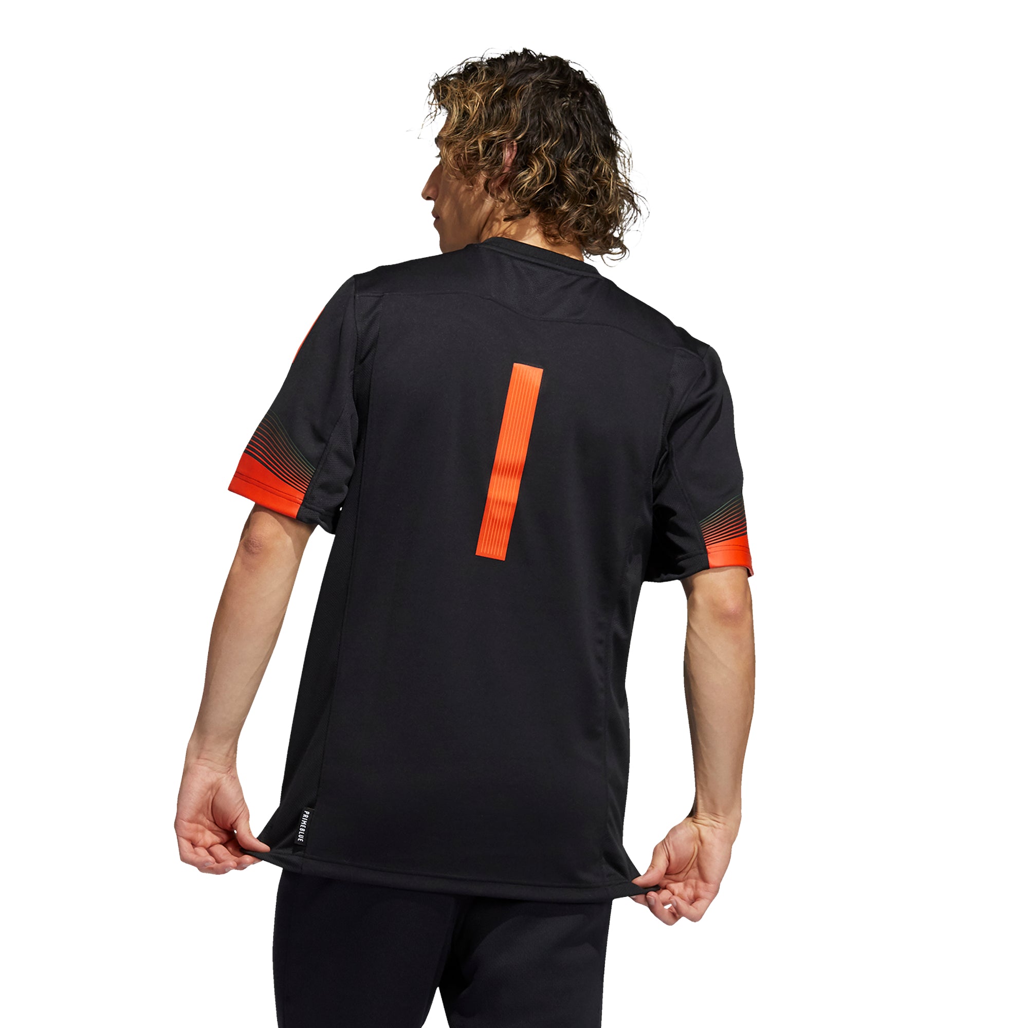 Men's adidas #1 Orange Miami Hurricanes Team Premier Football Jersey