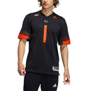 Miami Hurricanes adidas Miami Nights Premier Strategy Football Jersey