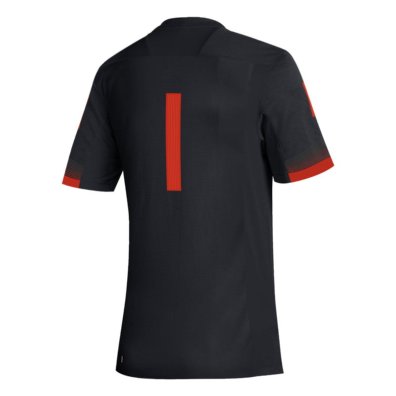 Miami Hurricanes adidas Miami Nights Premier Strategy Football Jersey