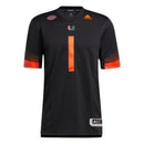 Miami Hurricanes adidas Miami Nights Premier Strategy Football Jersey