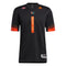 Miami Hurricanes adidas Miami Nights Premier Strategy Football Jersey #1 - Black