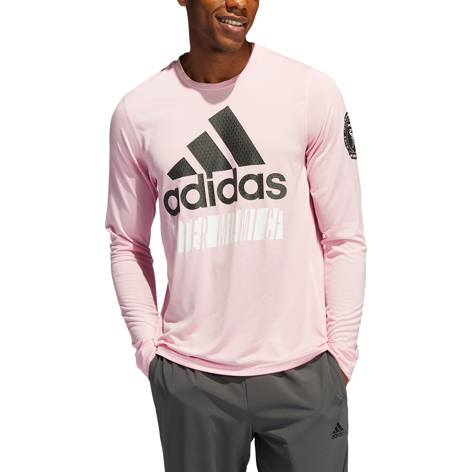 Inter Miami CF 2022 adidas Vintage L/S Creator T-Shirt - Pink