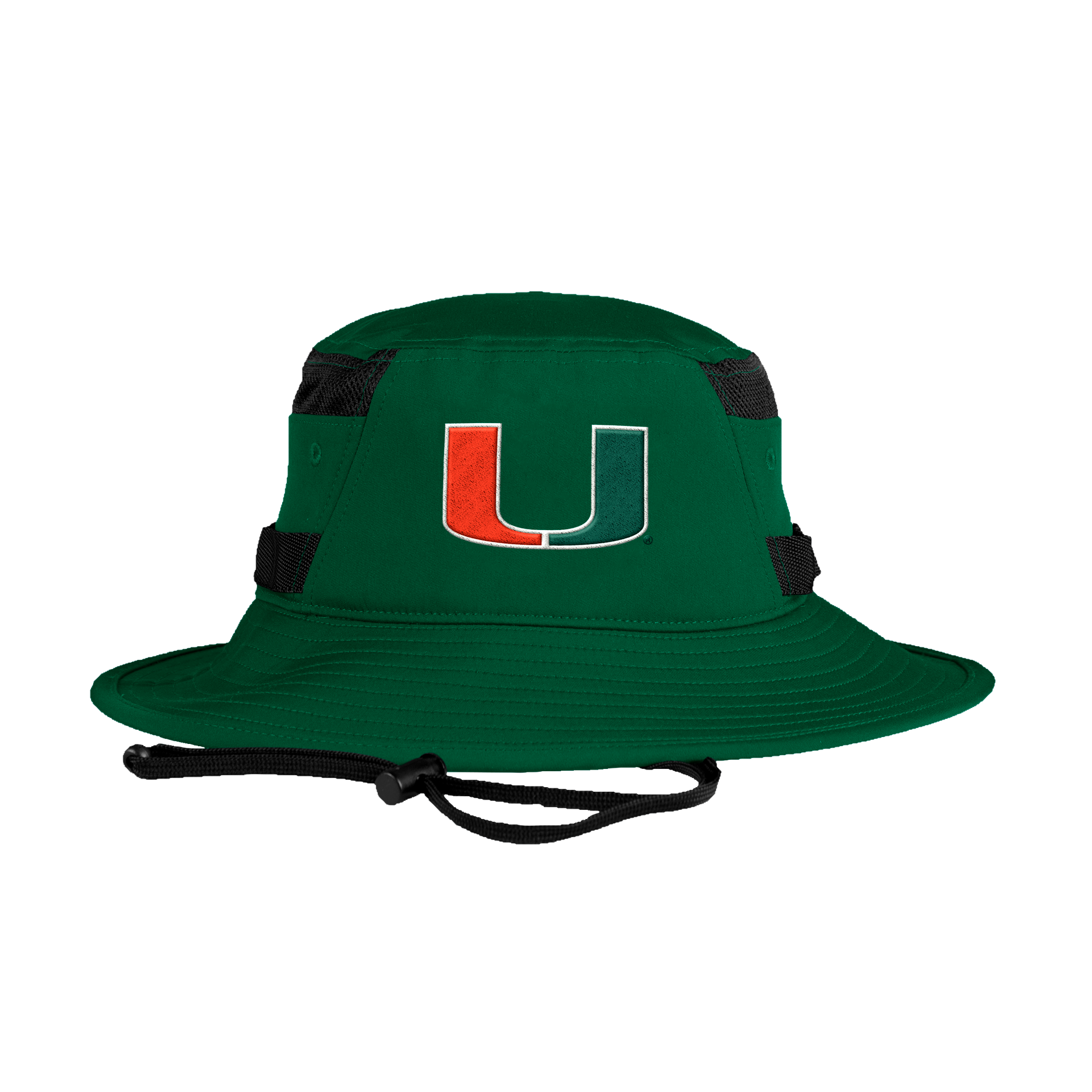 Miami Hurricanes adidas Aeroready Bucket Hat Green