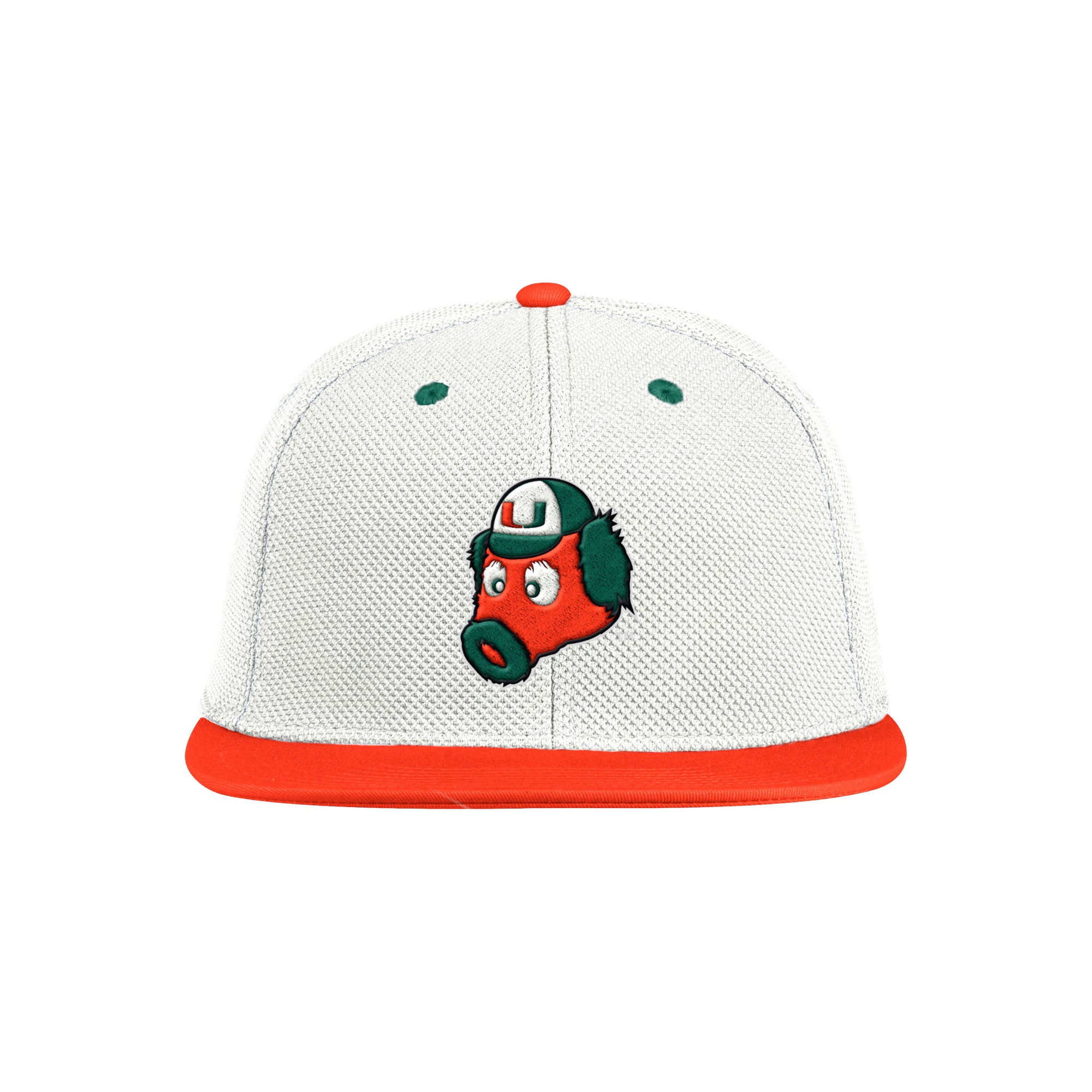 Miami Hurricanes adidas Miami Maniac On-Field Baseball Hat - White