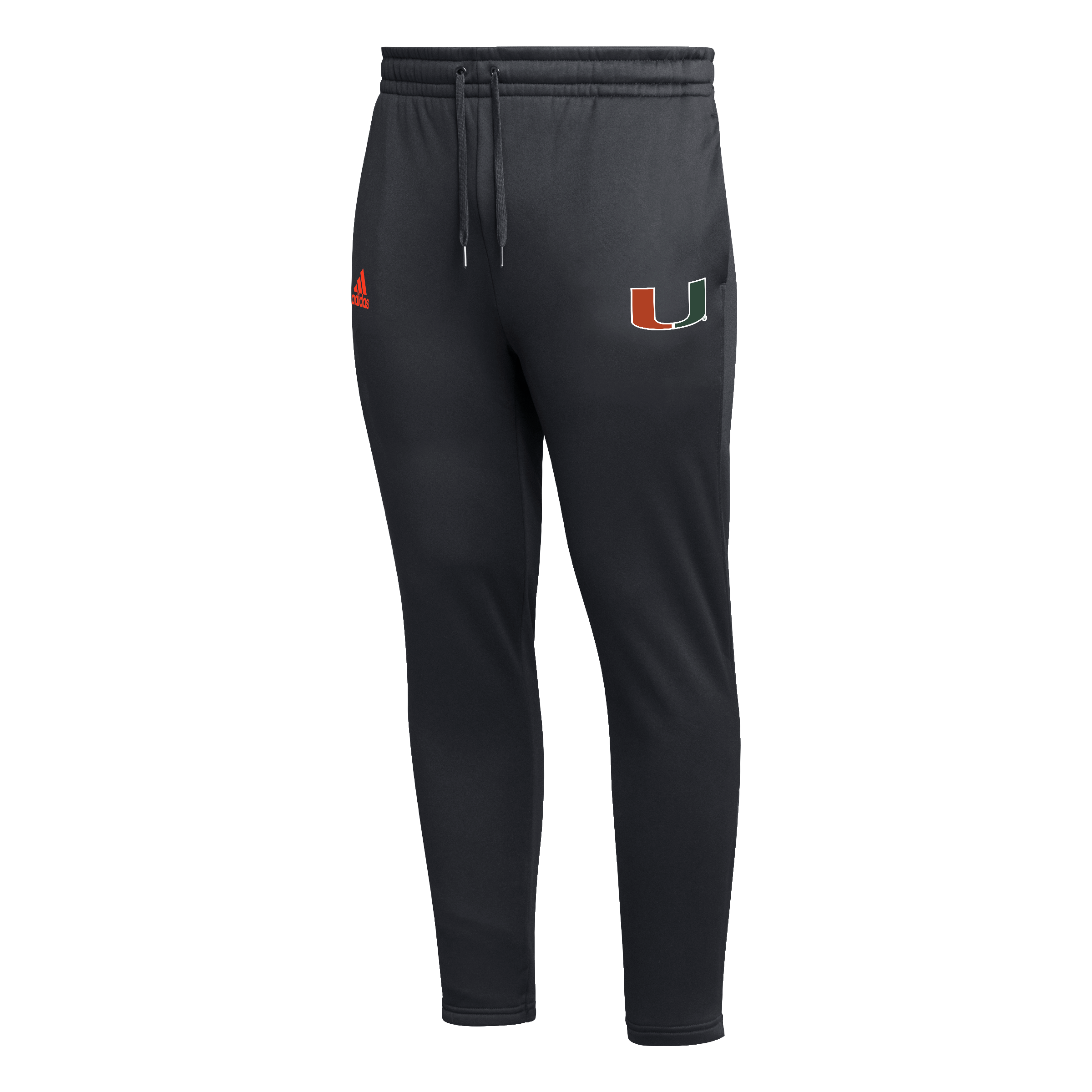 Miami Hurricanes adidas Stadium Ready Tapered Pants - Black
